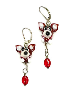 "Dog w/Scarf Earrings" by Victoria Pipkin