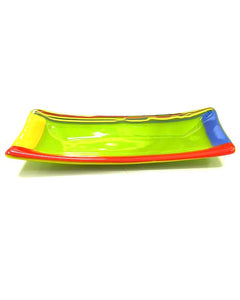 "Colorful Fused Glass Dish" by Heather Richman