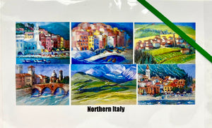"Northern Italy" 6 pack of cards, by Merlyn Moreno