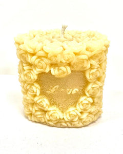 "LOVE Beeswax Candle" by Patti Baca