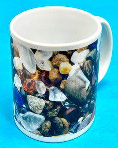 "Blue Seaglass Mug" by Amelia Racca